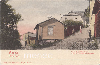 Porvoo, katu vanhassa Porvoossa 