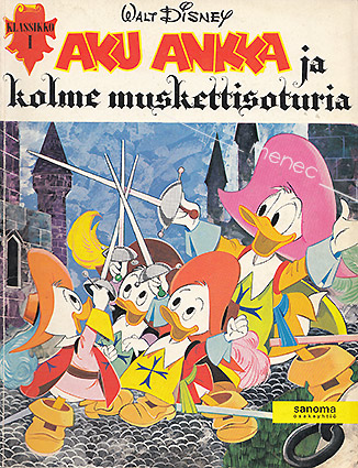 Disney, Walt - Aku Ankka ja kolme muskettisoturia 